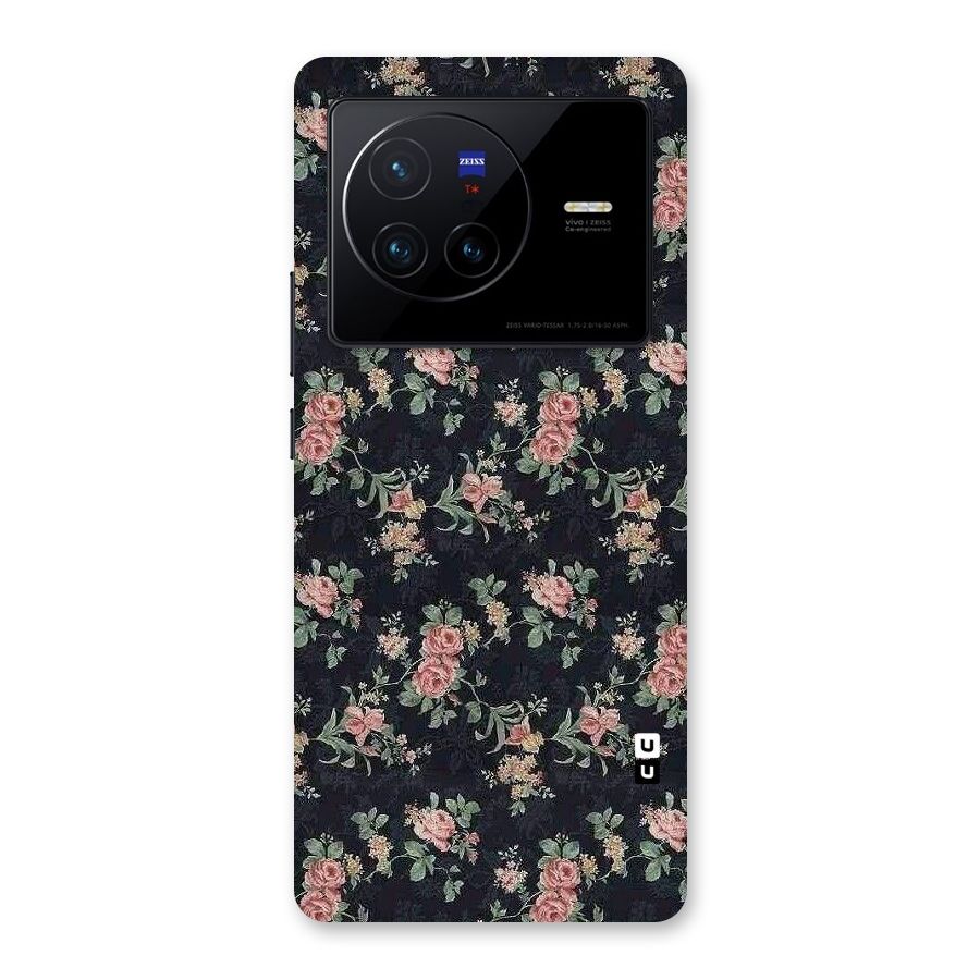 Bloom Black Back Case for Vivo X80