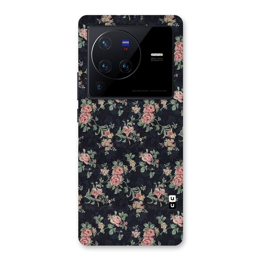 Bloom Black Back Case for Vivo X80 Pro