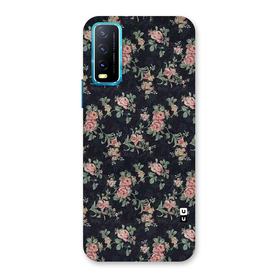 Bloom Black Back Case for Vivo Y20A