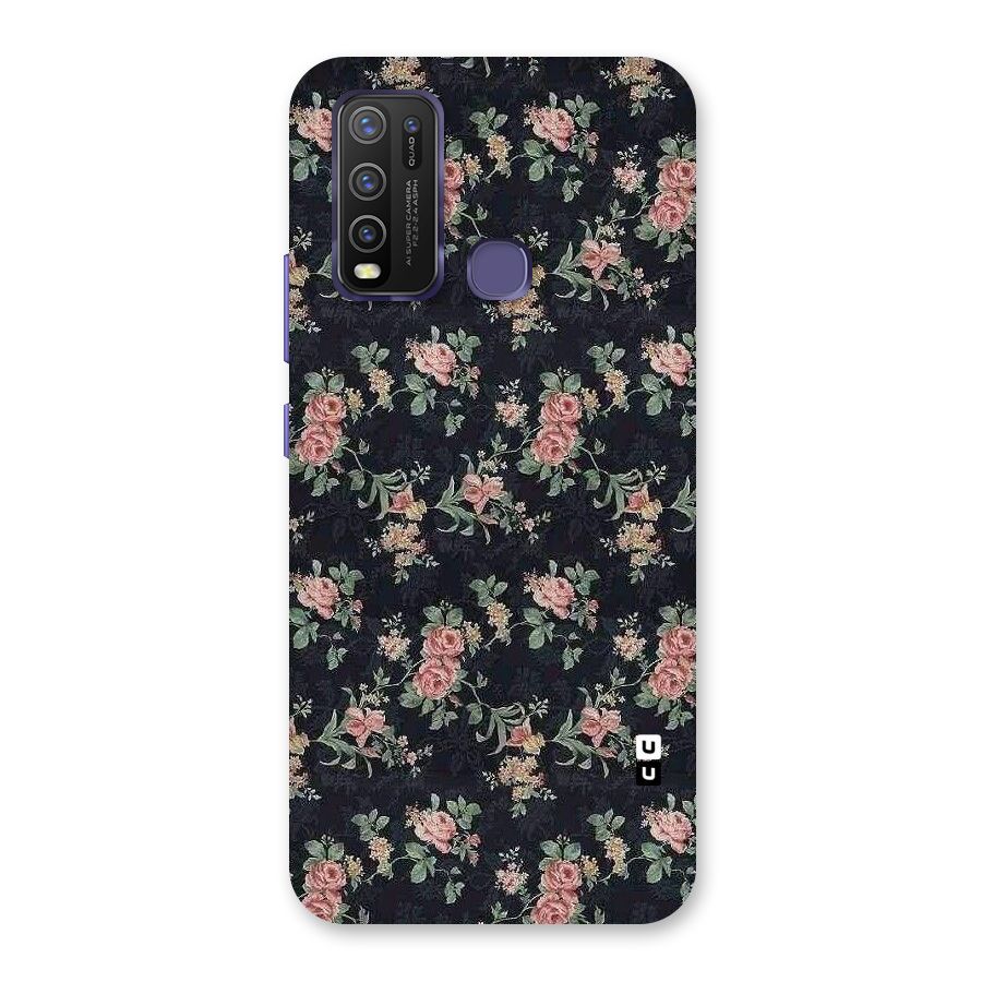 Bloom Black Back Case for Vivo Y30