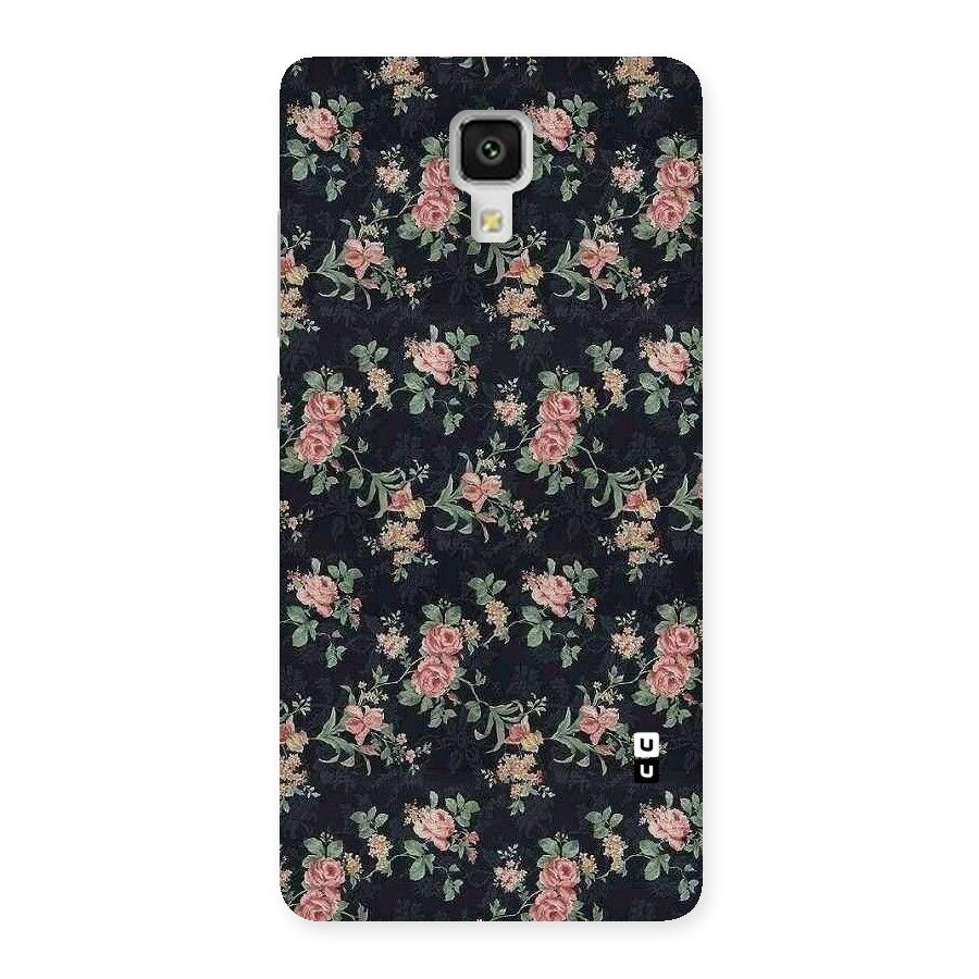 Bloom Black Back Case for Xiaomi Mi 4