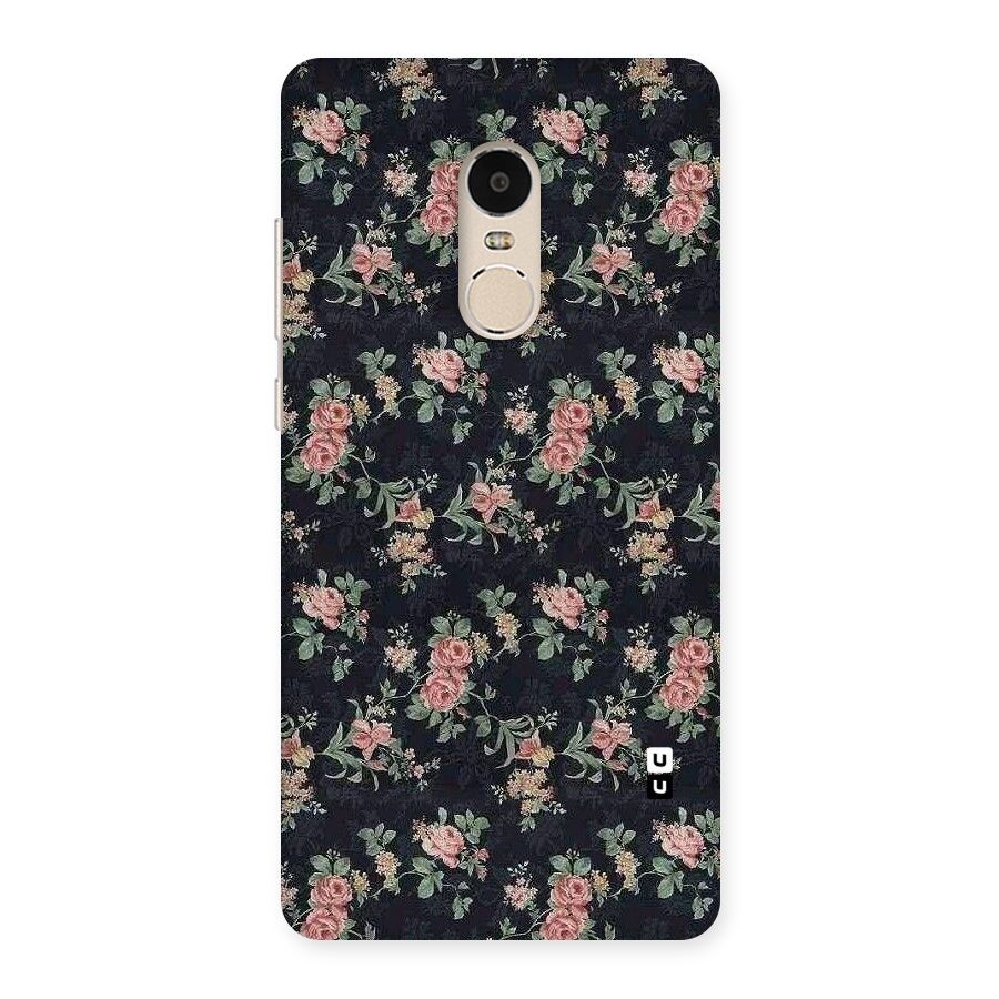 Bloom Black Back Case for Xiaomi Redmi Note 4