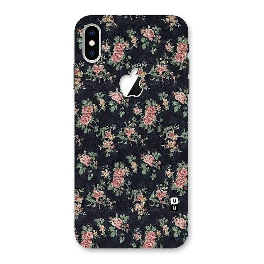 Bloom Black Back Case for iPhone XS Max Apple Cut