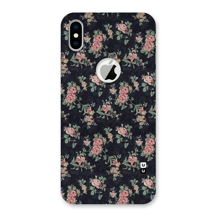 Bloom Black Back Case for iPhone X Logo Cut