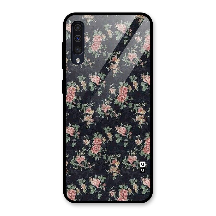 Bloom Black Glass Back Case for Galaxy A30s