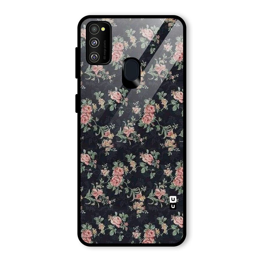 Bloom Black Glass Back Case for Galaxy M30s