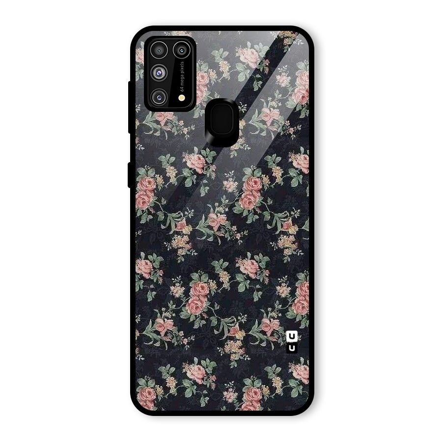 Bloom Black Glass Back Case for Galaxy M31