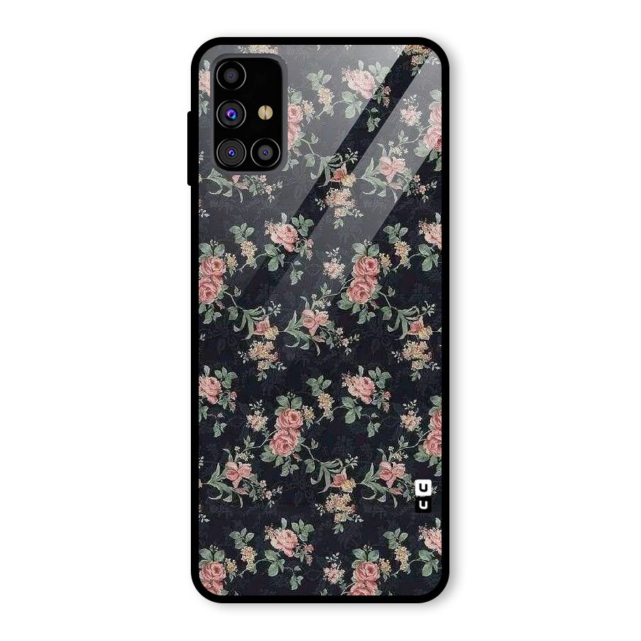 Bloom Black Glass Back Case for Galaxy M31s