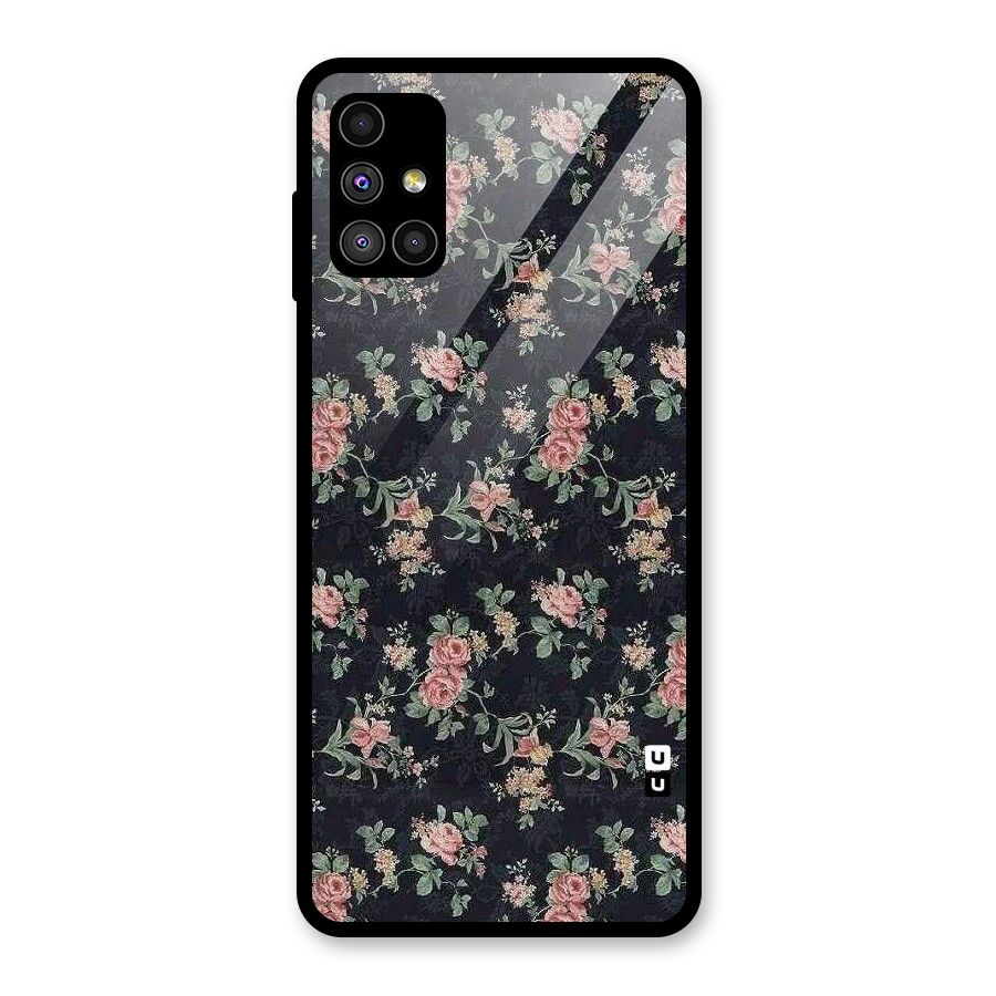 Bloom Black Glass Back Case for Galaxy M51