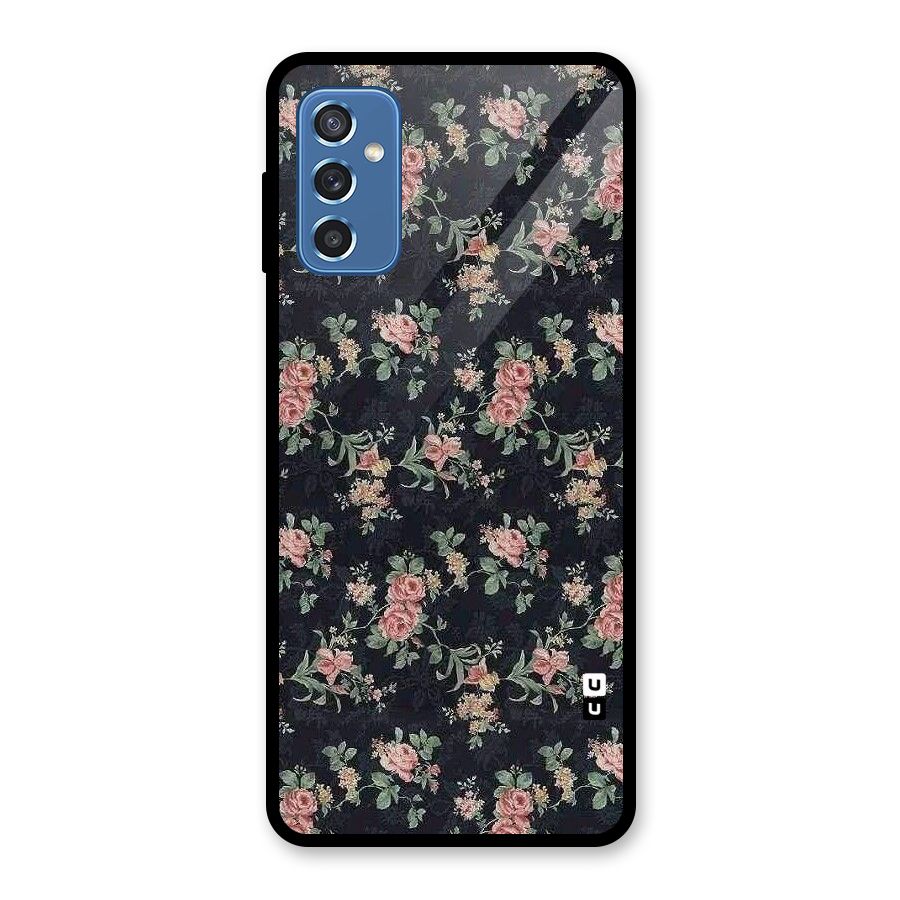 Bloom Black Glass Back Case for Galaxy M52 5G