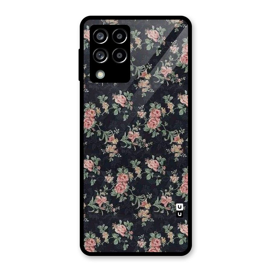Bloom Black Glass Back Case for Galaxy M53 5G
