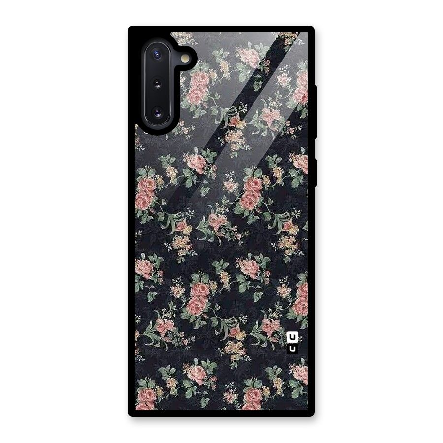 Bloom Black Glass Back Case for Galaxy Note 10