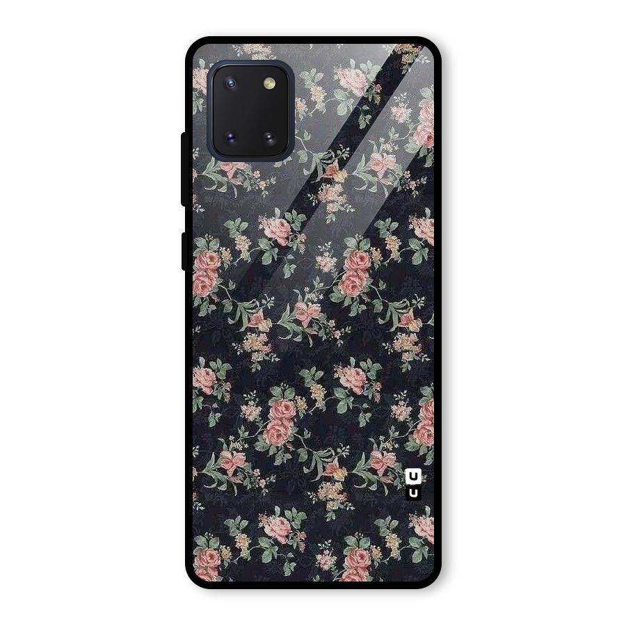 Bloom Black Glass Back Case for Galaxy Note 10 Lite