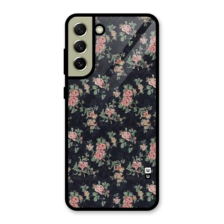 Bloom Black Glass Back Case for Galaxy S21 FE 5G