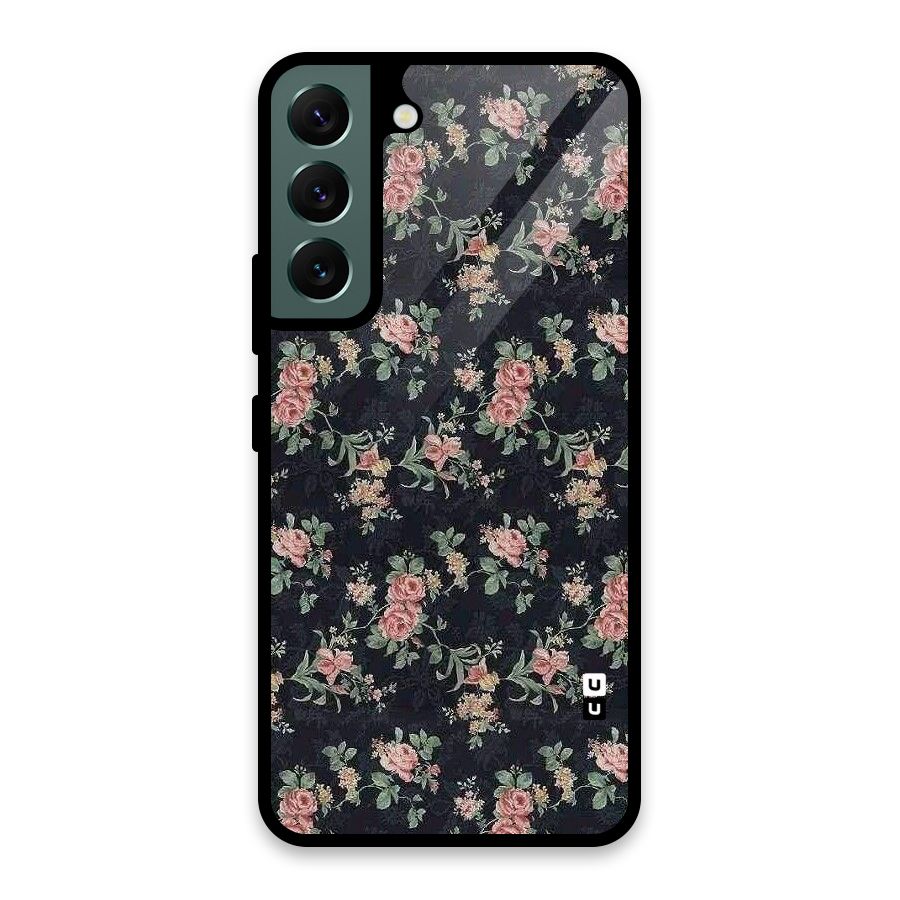 Bloom Black Glass Back Case for Galaxy S22 5G