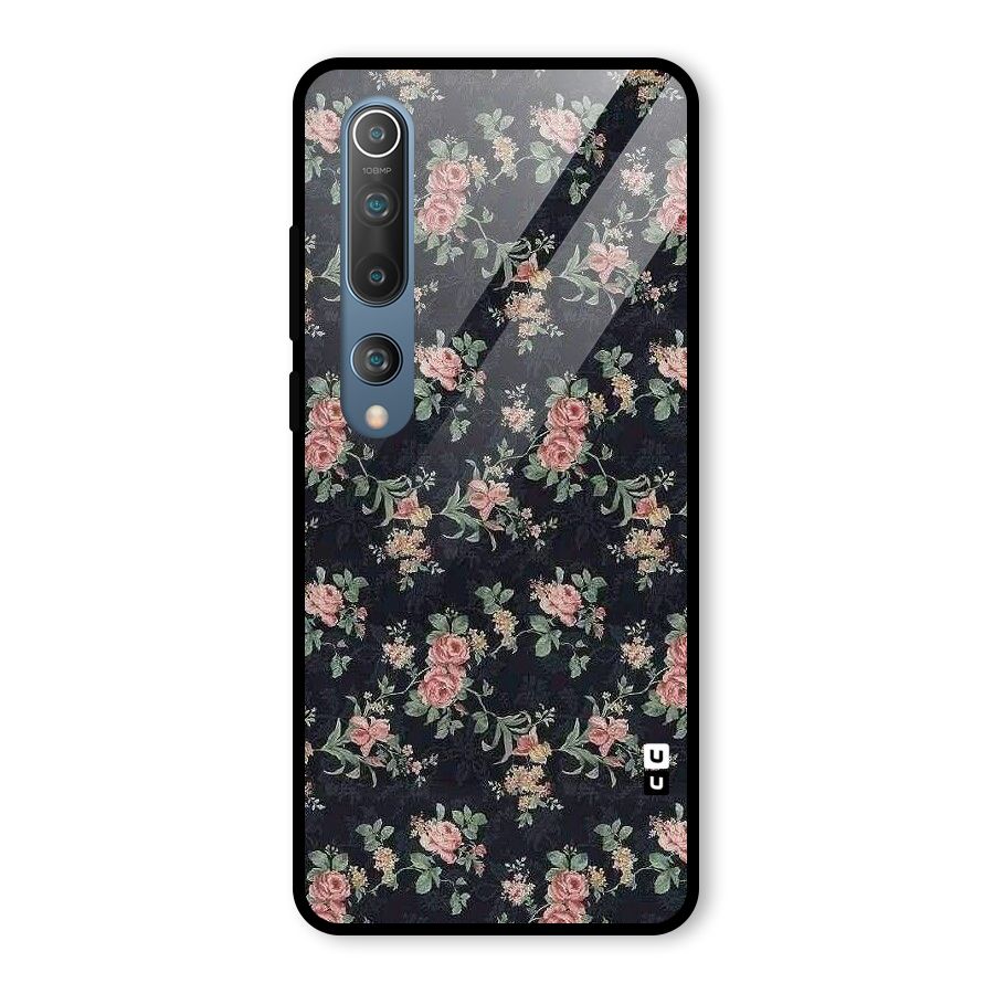 Bloom Black Glass Back Case for Mi 10
