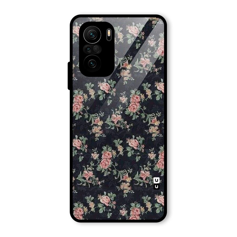Bloom Black Glass Back Case for Mi 11X Pro