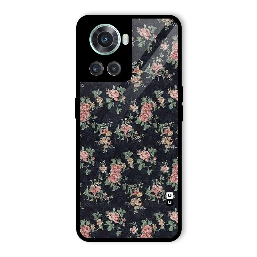 Bloom Black Glass Back Case for OnePlus 10R