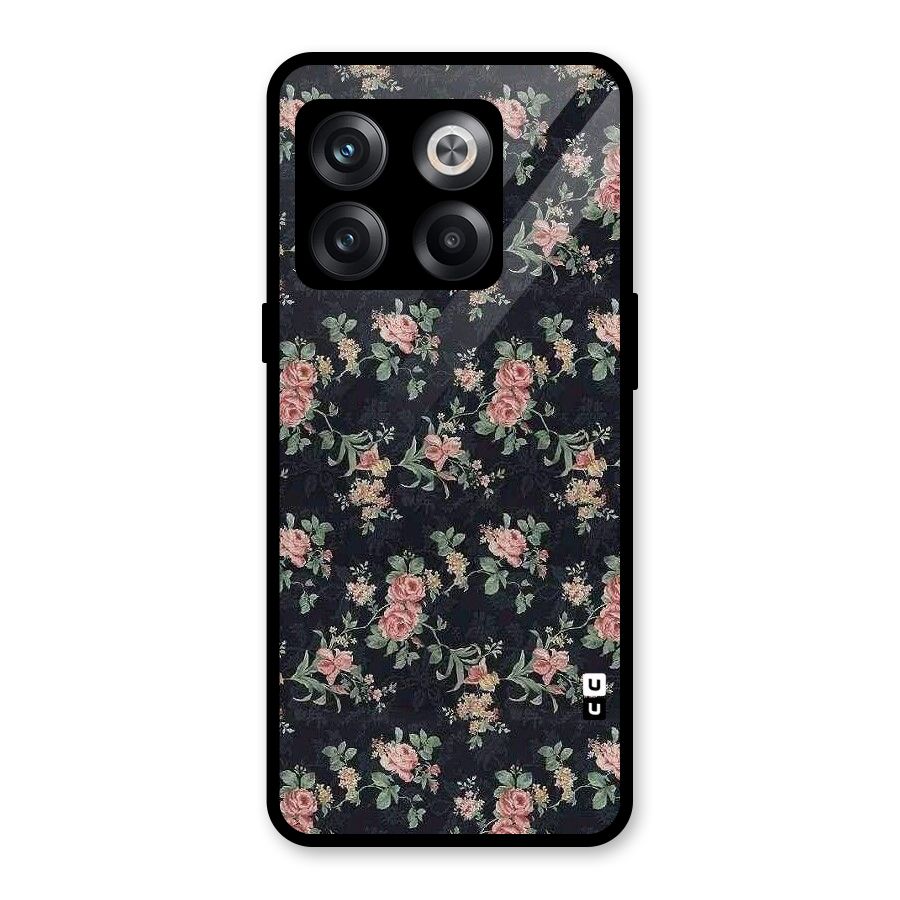 Bloom Black Glass Back Case for OnePlus 10T