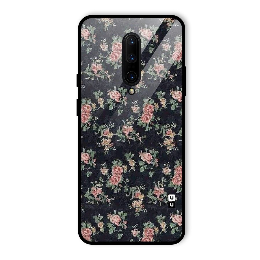 Bloom Black Glass Back Case for OnePlus 7 Pro