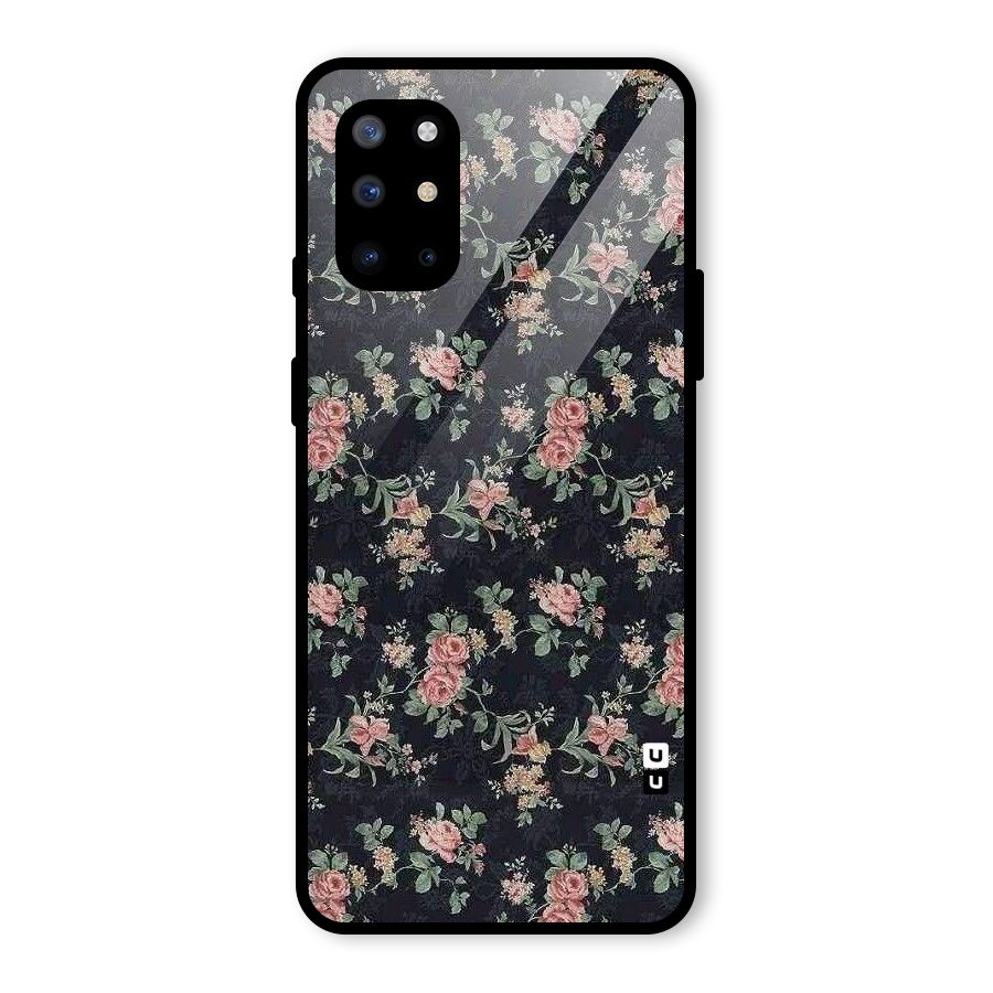 Bloom Black Glass Back Case for OnePlus 8T