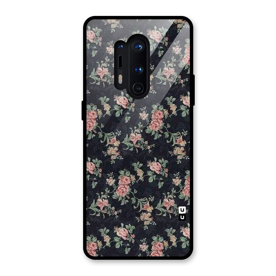 Bloom Black Glass Back Case for OnePlus 8 Pro