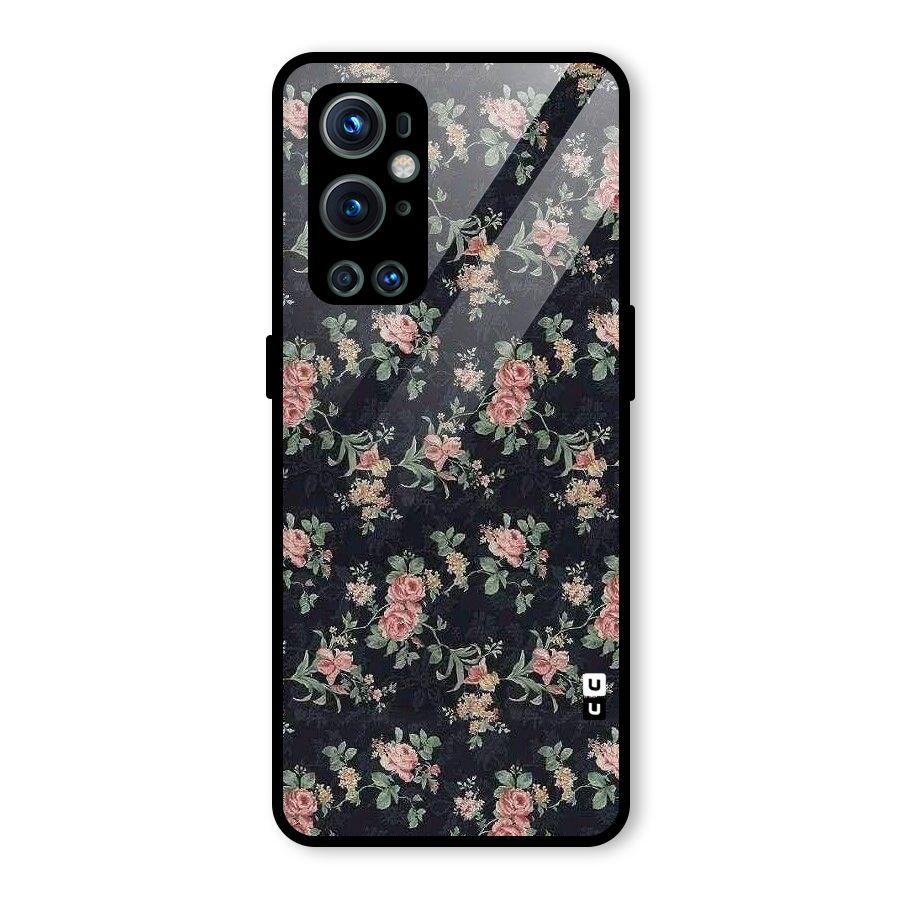 Bloom Black Glass Back Case for OnePlus 9 Pro