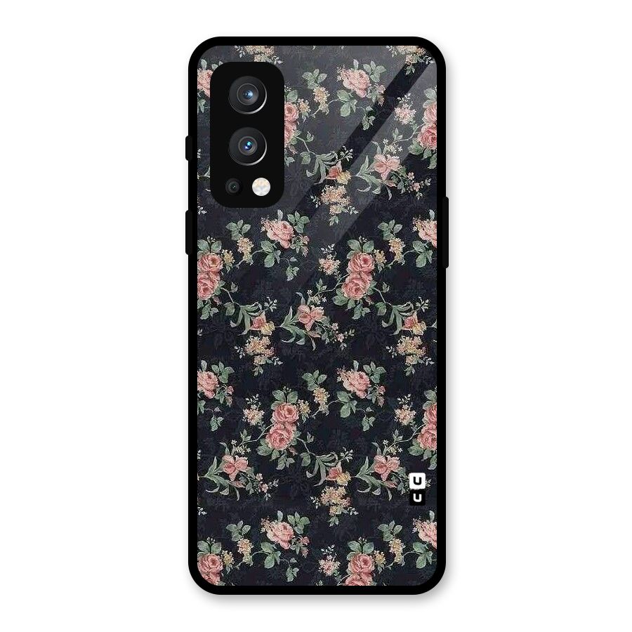 Bloom Black Glass Back Case for OnePlus Nord 2 5G