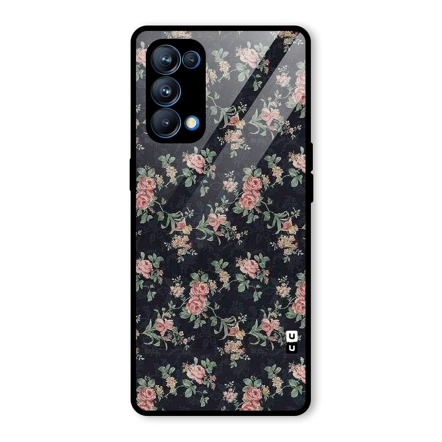 Bloom Black Glass Back Case for Oppo Reno5 Pro 5G
