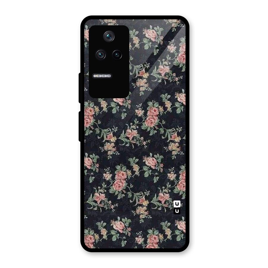 Bloom Black Glass Back Case for Poco F4 5G