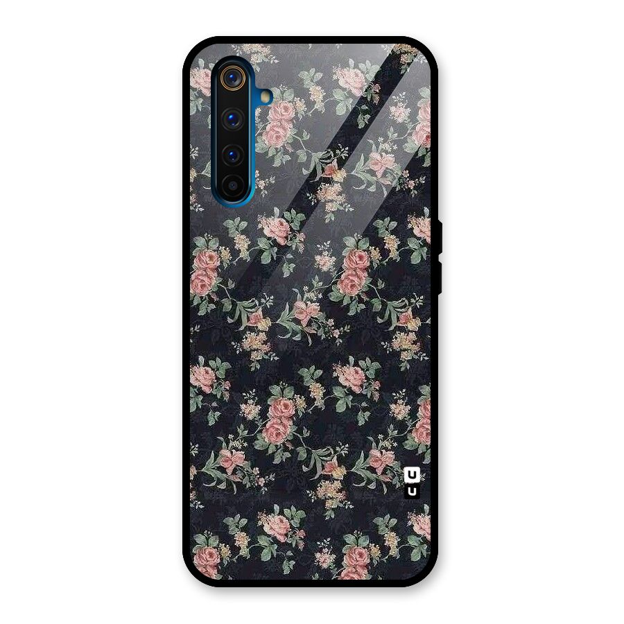 Bloom Black Glass Back Case for Realme 6 Pro