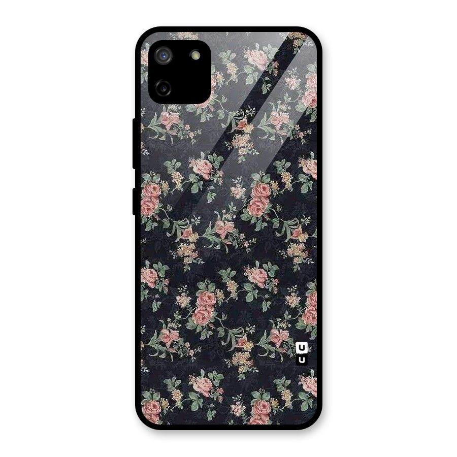 Bloom Black Glass Back Case for Realme C11