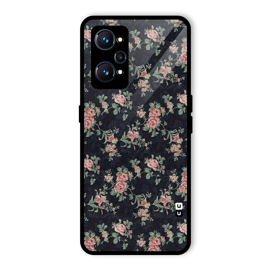 Bloom Black Glass Back Case for Realme GT 2