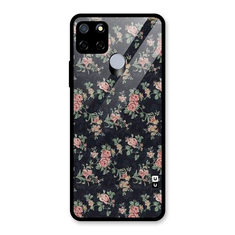 Bloom Black Glass Back Case for Realme Narzo 20