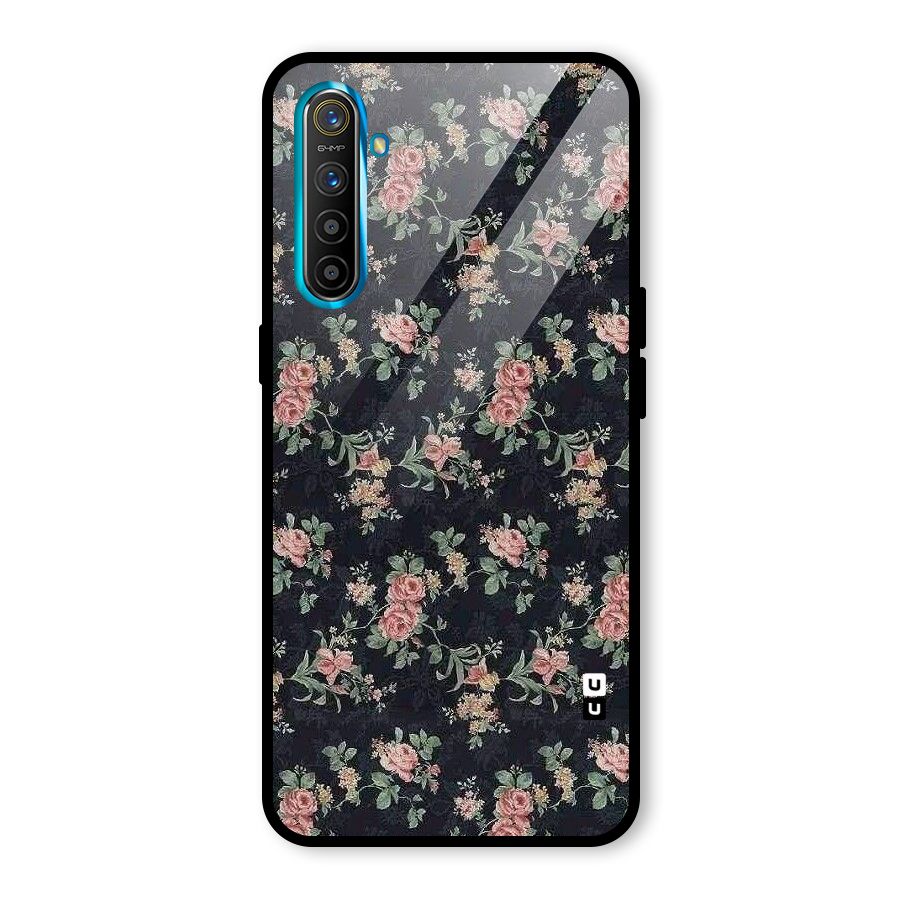 Bloom Black Glass Back Case for Realme X2