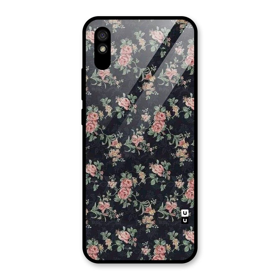 Bloom Black Glass Back Case for Redmi 9i