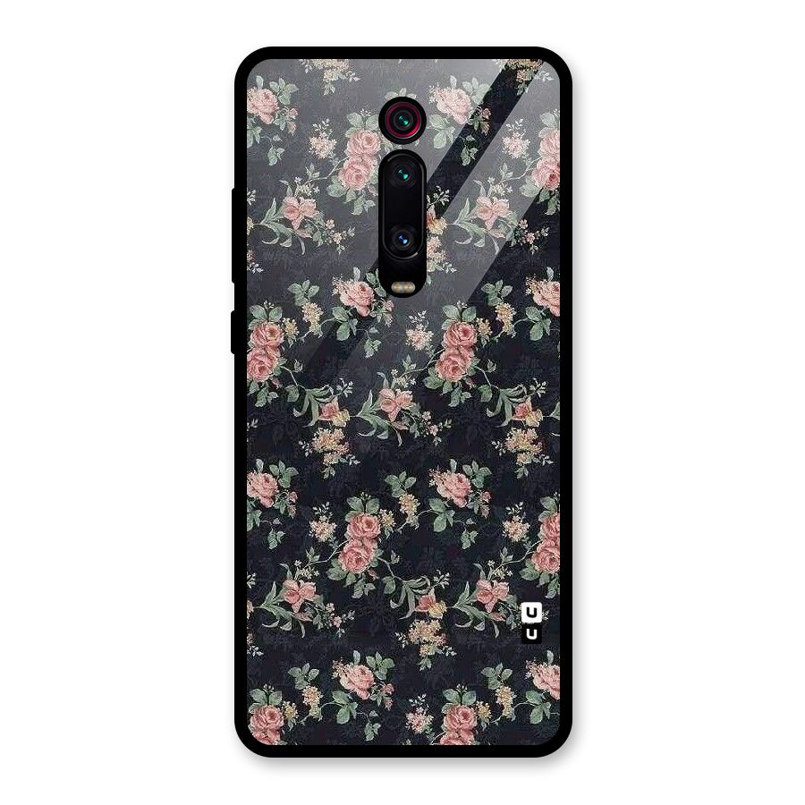Bloom Black Glass Back Case for Redmi K20