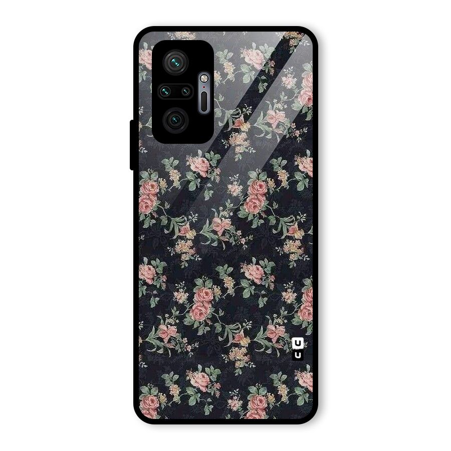 Bloom Black Glass Back Case for Redmi Note 10 Pro