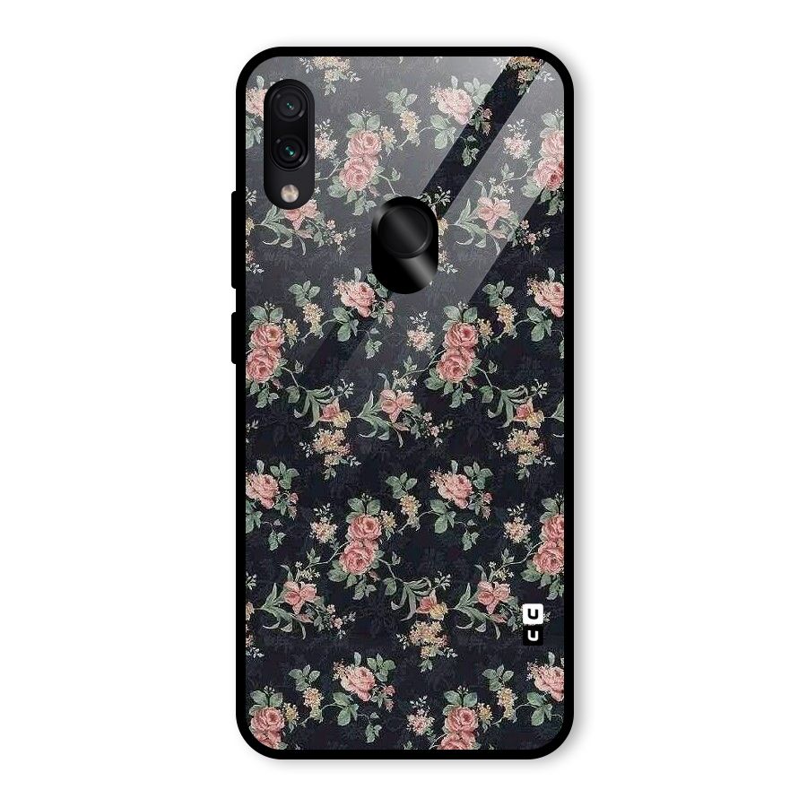 Bloom Black Glass Back Case for Redmi Note 7 Pro