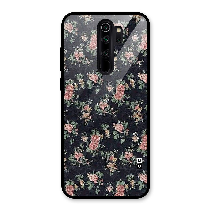 Bloom Black Glass Back Case for Redmi Note 8 Pro