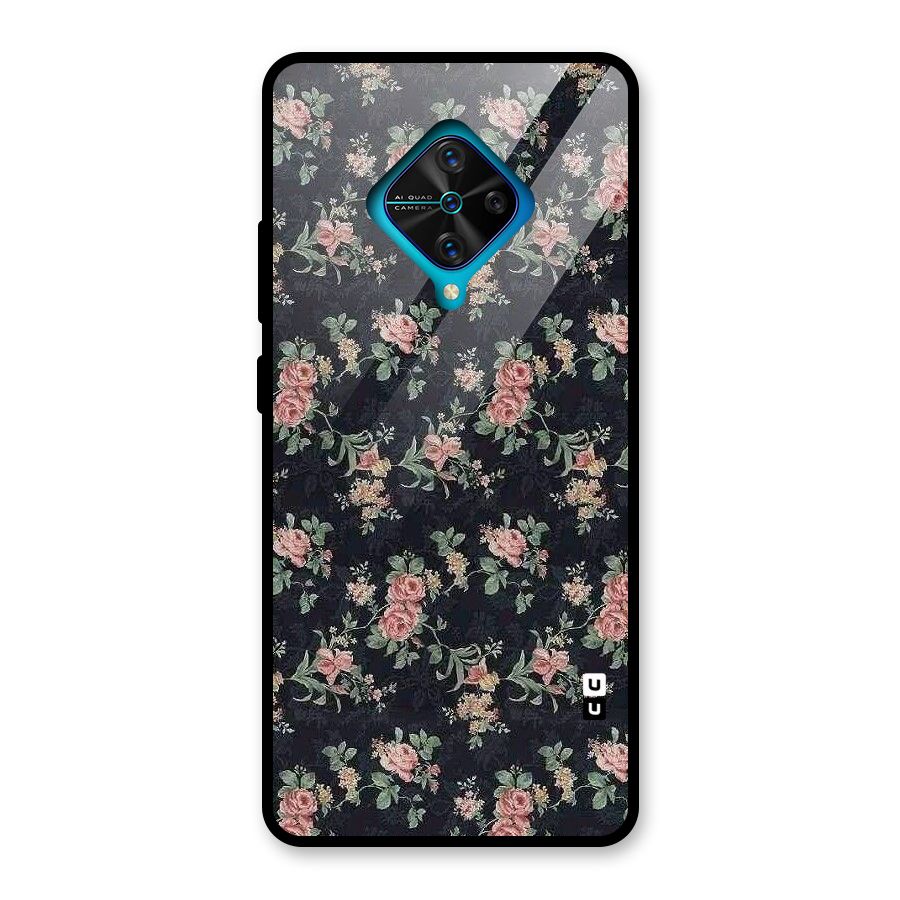 Bloom Black Glass Back Case for Vivo S1 Pro