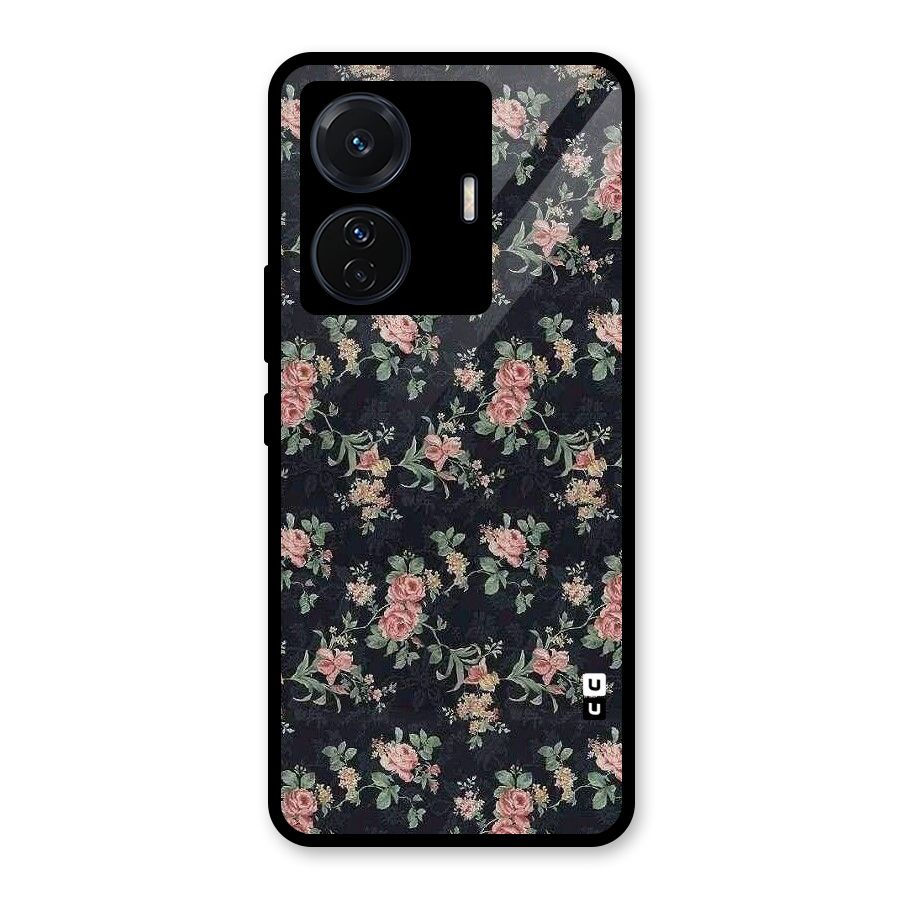 Bloom Black Glass Back Case for Vivo T1 Pro