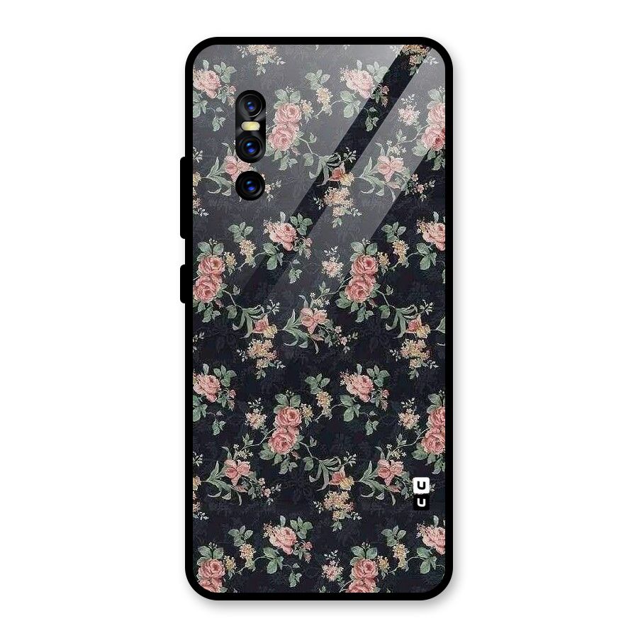 Bloom Black Glass Back Case for Vivo V15 Pro