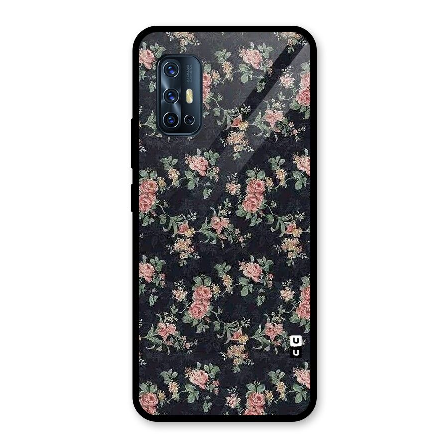 Bloom Black Glass Back Case for Vivo V17