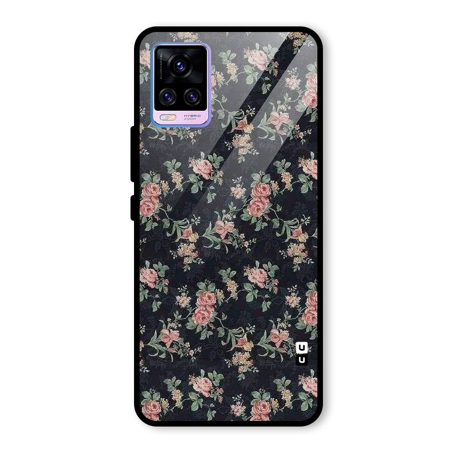 Bloom Black Glass Back Case for Vivo V20 Pro