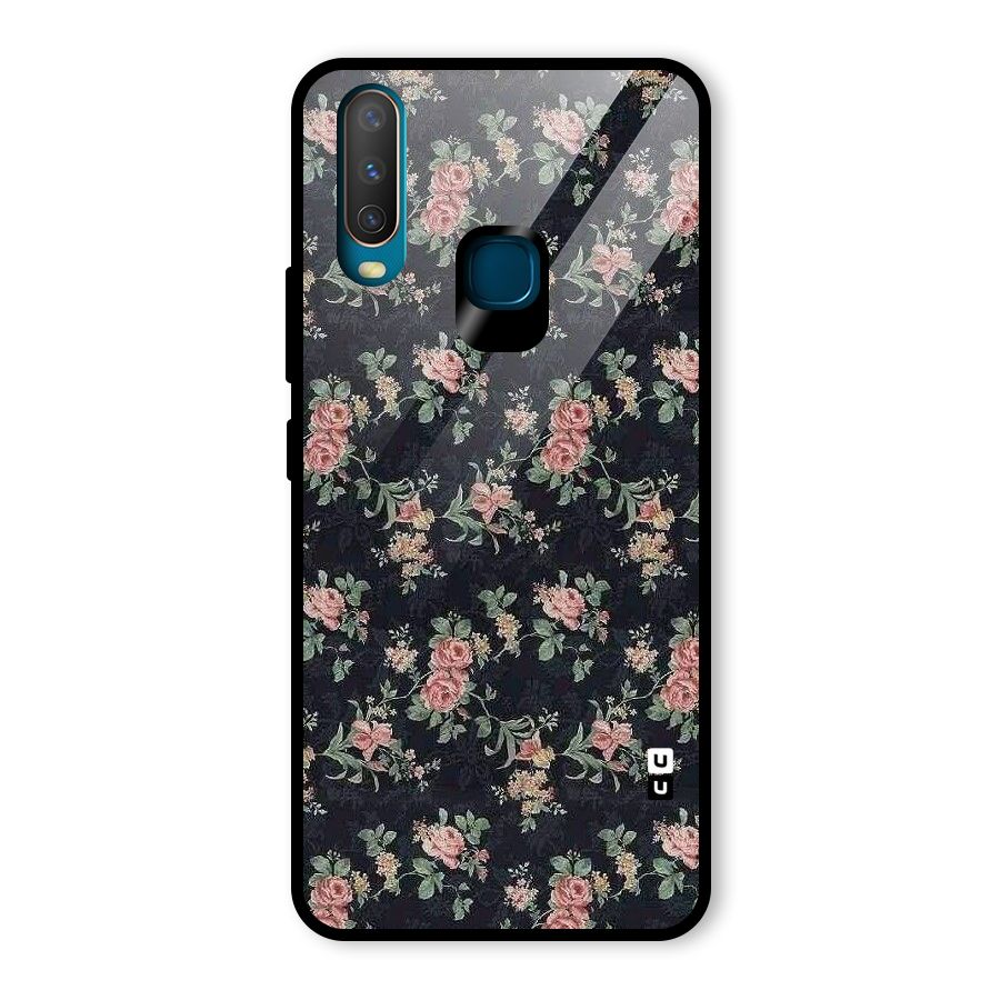 Bloom Black Glass Back Case for Vivo Y12