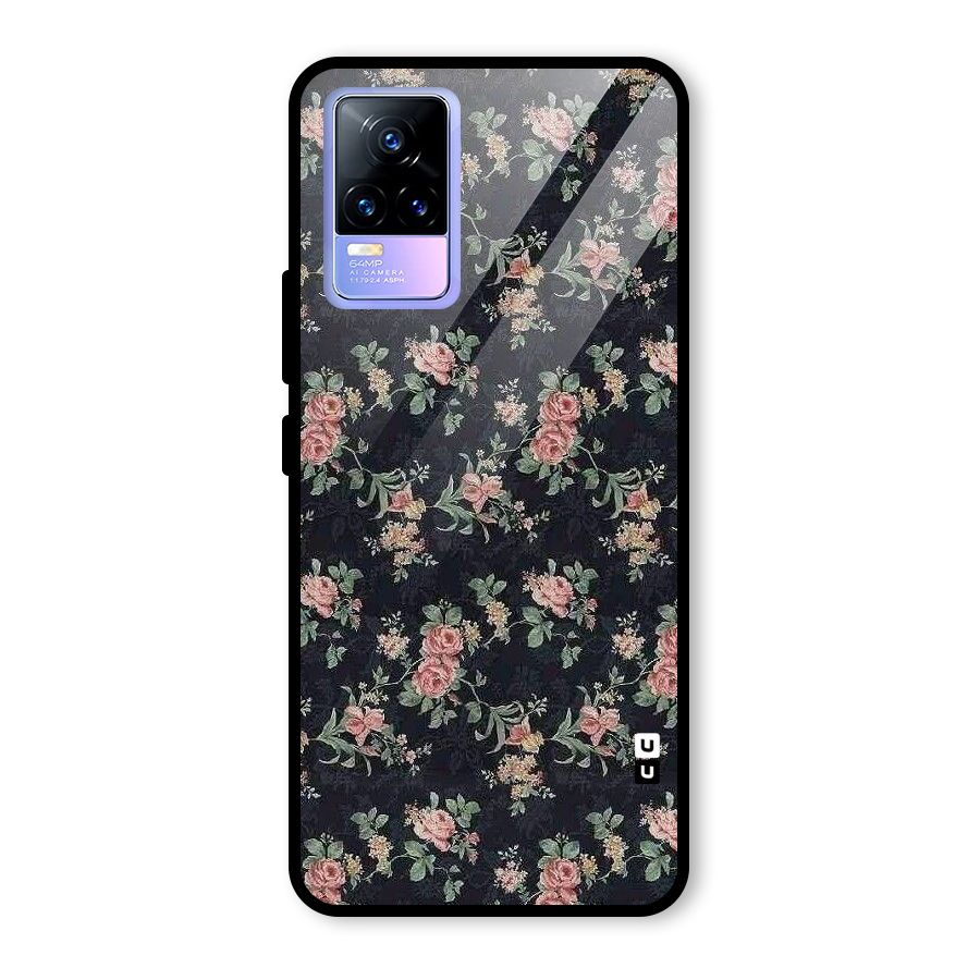 Bloom Black Glass Back Case for Vivo Y73