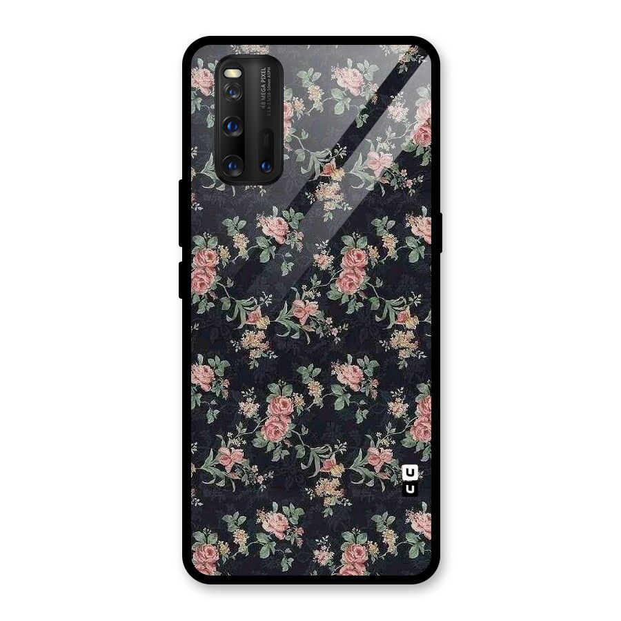 Bloom Black Glass Back Case for Vivo iQOO 3