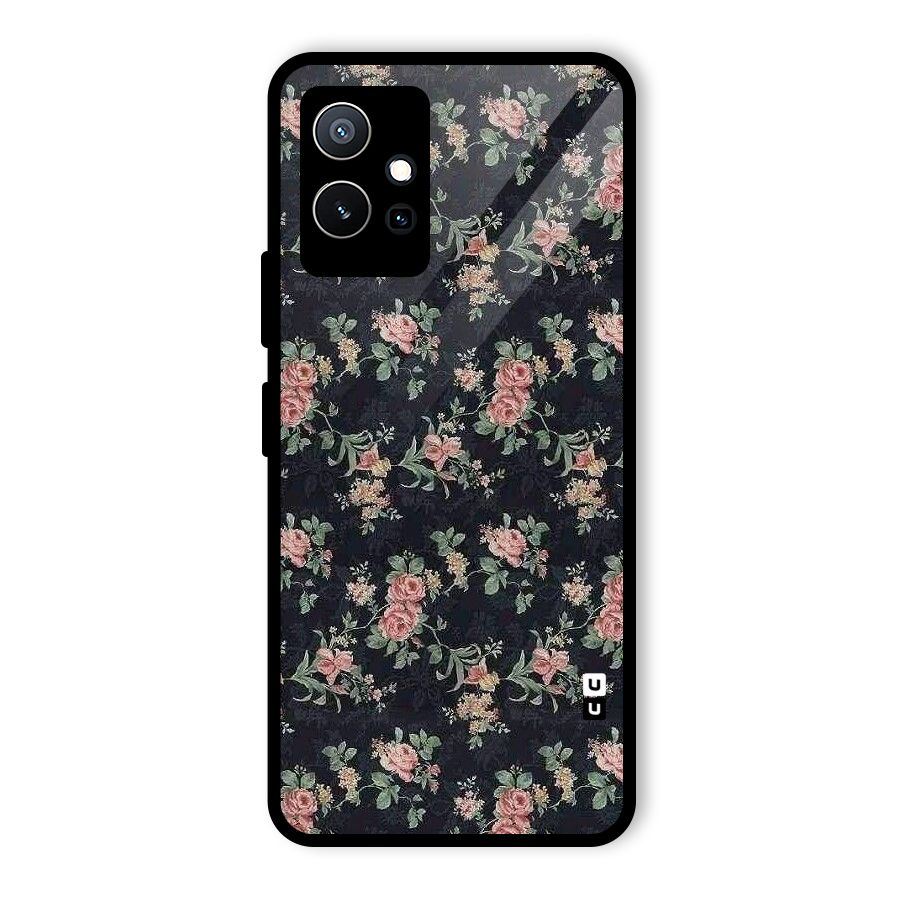 Bloom Black Glass Back Case for Vivo iQOO Z6