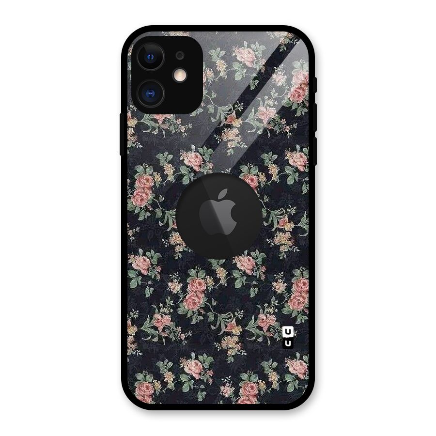 Bloom Black Glass Back Case for iPhone 11 Logo Cut